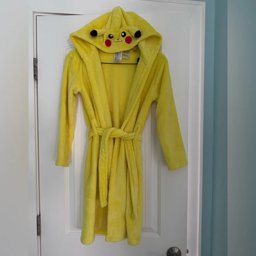 H&M Pikachu Yellow Kids Robe - Picture 1 of 4